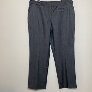 Robert Louis Stripe Gunmetal Pants Size 16